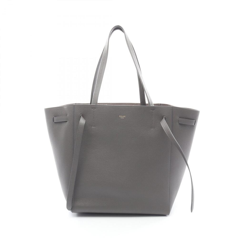 Celine Cabas Phantom Tote Bag Leather Gray